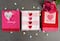 DII® Valentines Day Embroidered Dishtowels, 3ct.